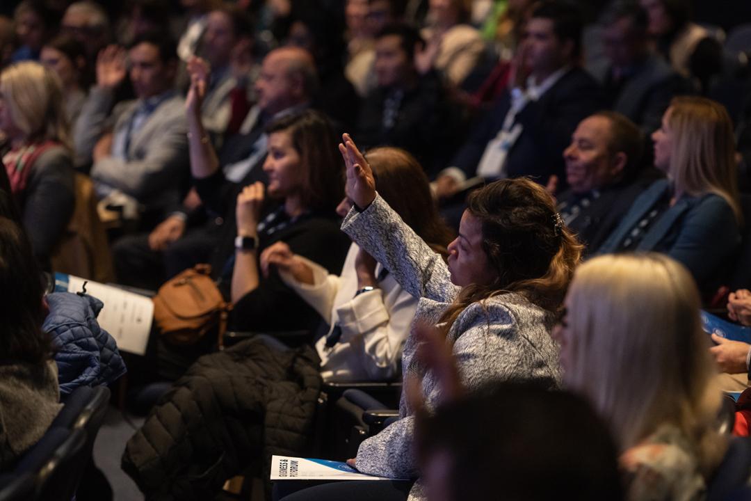 Audience members attending the GW Business & Policy Forum on AI heard from experts on a range of topics, including the future of AI in healthcare, how AI can empower the public sector, and AI at the intersection of cybersecurity.